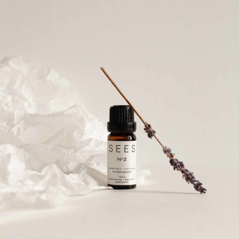 SEES Company laventeli eteerinen öljy. Lavender essential oil. Genuine, undiluted. Calming scent.