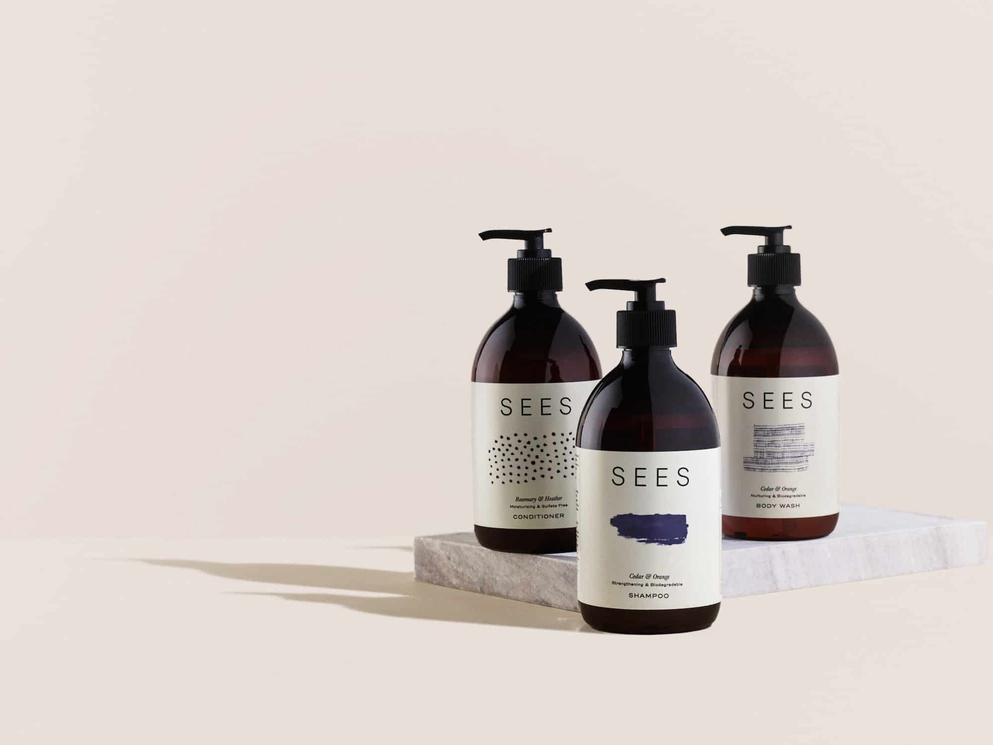 SEES hotelli tuotteet shampoo hoitoaine suihkusaippua käsisaippua